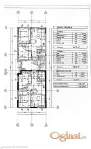 ADICE 53m2 TROSOBAN, NOV, UKNJIŽEN